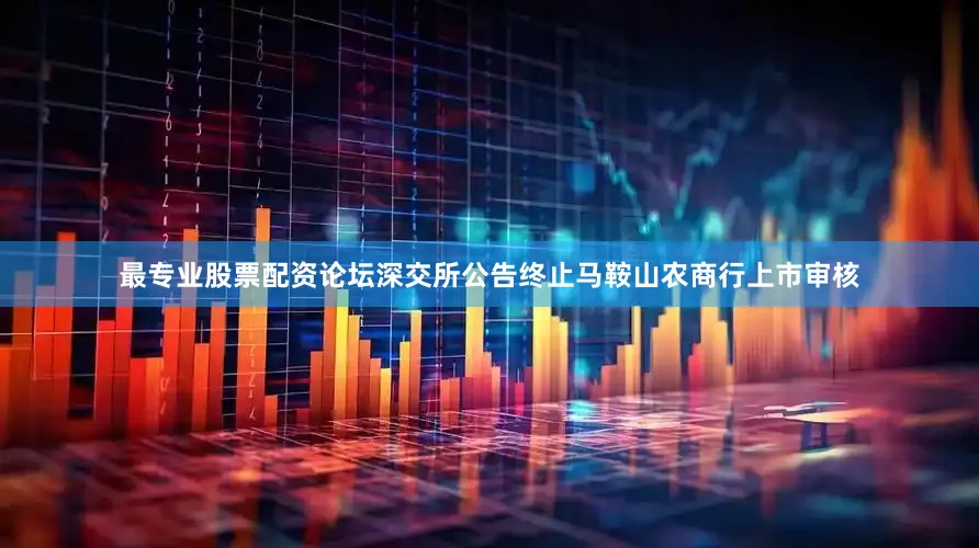 最专业股票配资论坛深交所公告终止马鞍山农商行上市审核